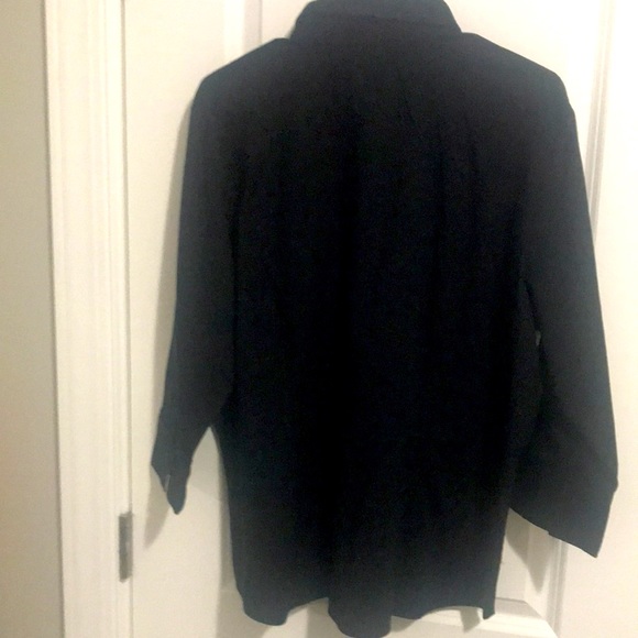 St John’s Bay black 3/4 sleeves cotton spandex  size 1X stretchy - Picture 3 of 3